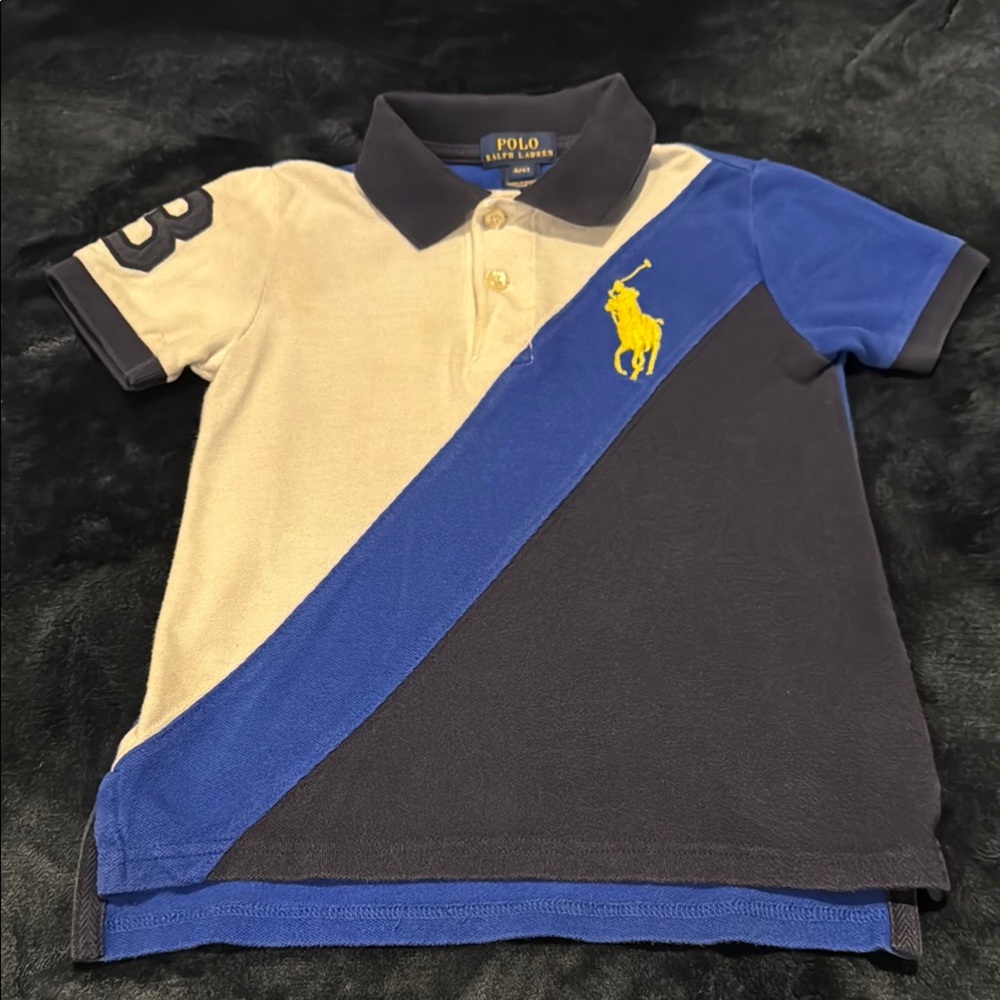 Polo by Ralph Lauren Color-Block Shirt..SIZE 4/4T